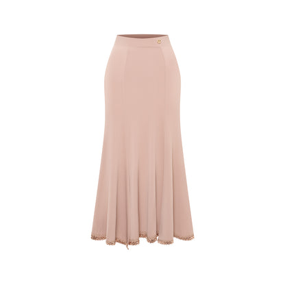 DUYQ Twin Blossom Ballroom 017 Minimalist Bodycon Skirt – Women’s Professional Practice Wear
