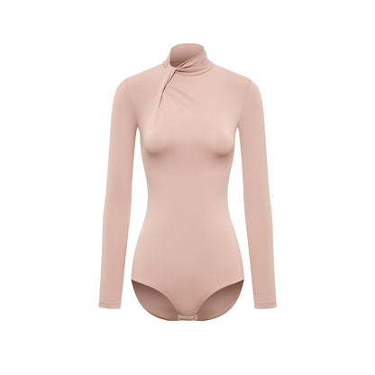 DUYQ Twin Blossom Ballroom 006 Classic Long Sleeve Leotard – Women’s Practice Top