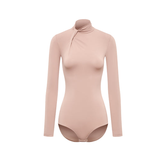 DUYQ Twin Blossom Ballroom 006 Classic Long Sleeve Leotard – Women’s Practice Top