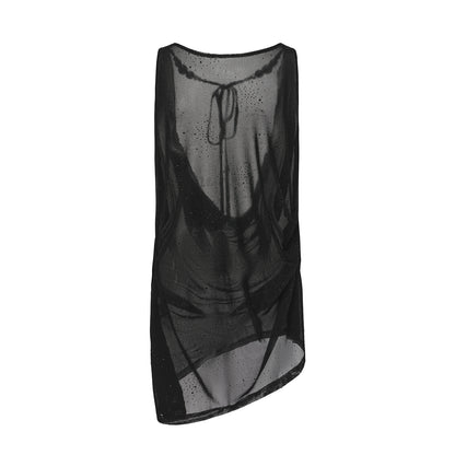 DUYQ [Midnight Star] 017 Latin Loose Mesh Cover-Up – Professional Latin Dancewear