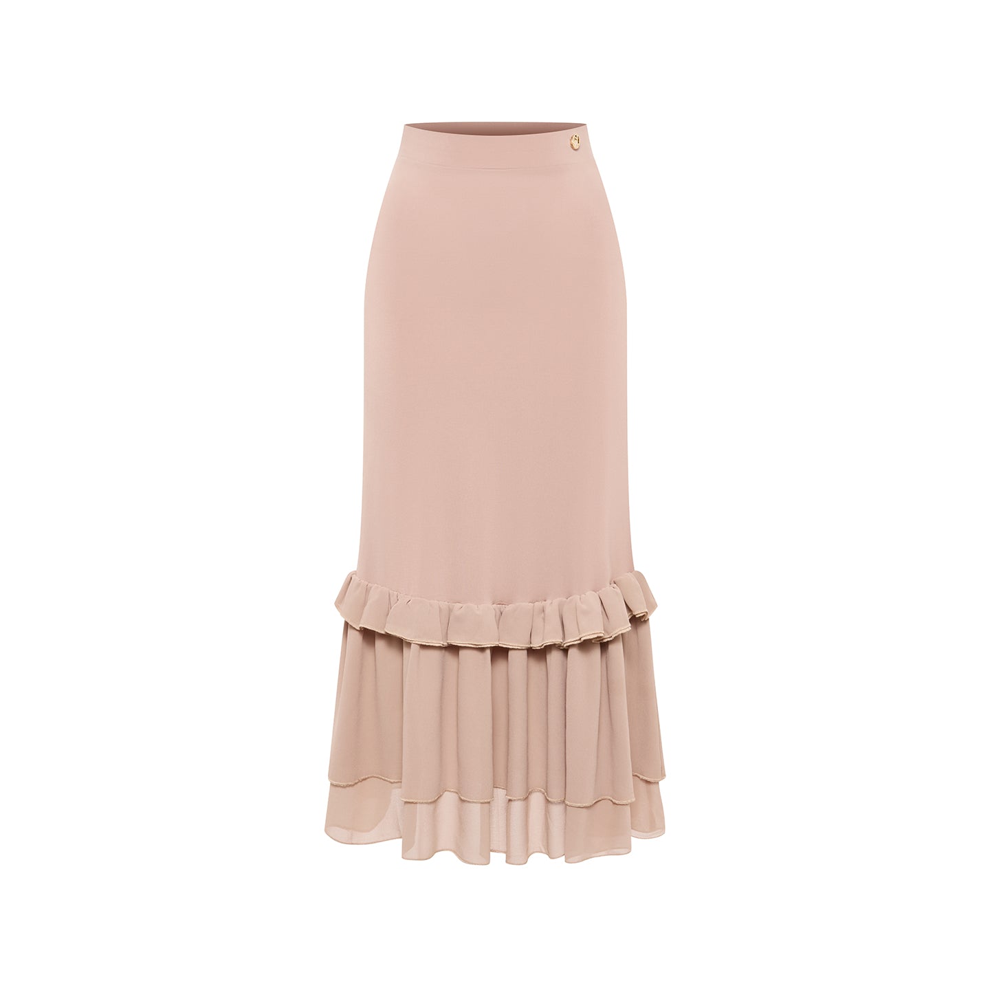 DUYQ Twin Blossom Ballroom 011 Chiffon Tiered Maxi Skirt – Women’s Advanced Practice Wear