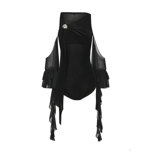 DUYQ [Midnight Star] 015 Ballroom Original Design Bodysuit – Ballroom Practice & Performance Wear