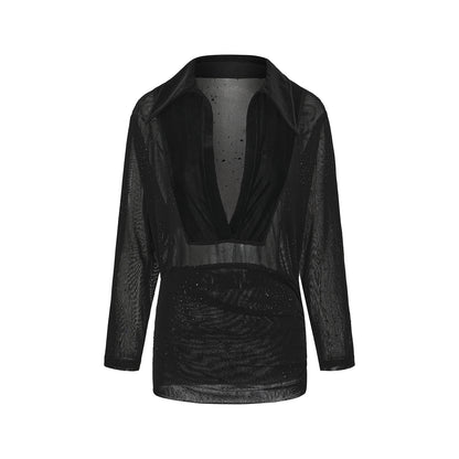 DUYQ [Midnight Star] 001 Latin Loose Fit Top – Professional Latin Practice Wear