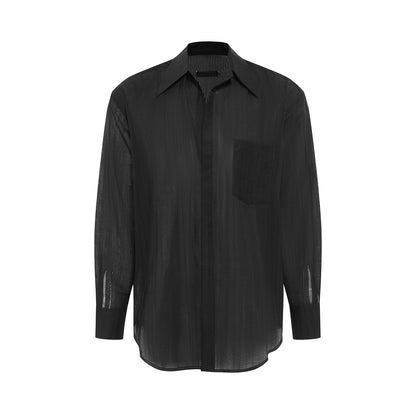 DUYQ A/W 007 Men's Oversized Collared Shirt - Latin Dance Practice Top | Daily Wear Suitable