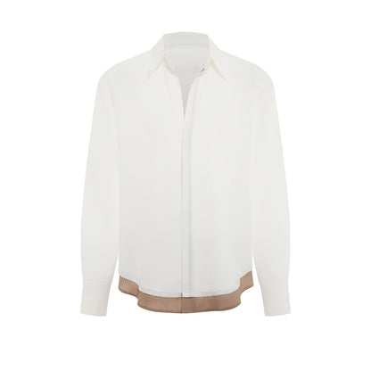DUYQ A/W 009 Men's Color-Block Shirt - Latin Dance Practice Top | Daily Wear Suitable