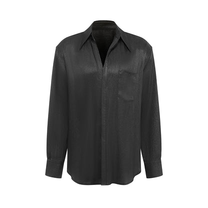 DUYQ A/W 007 Men's Oversized Collared Shirt - Latin Dance Practice Top | Daily Wear Suitable