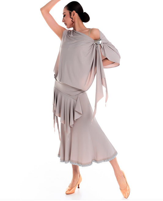 DUYQ 008 Original Classic Ruffle Modern Dance Skirt