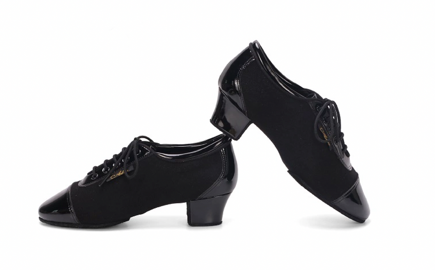 AILIANWU.L001BE BOYS LATIN SPLICING LEATHER DANCE SHOES