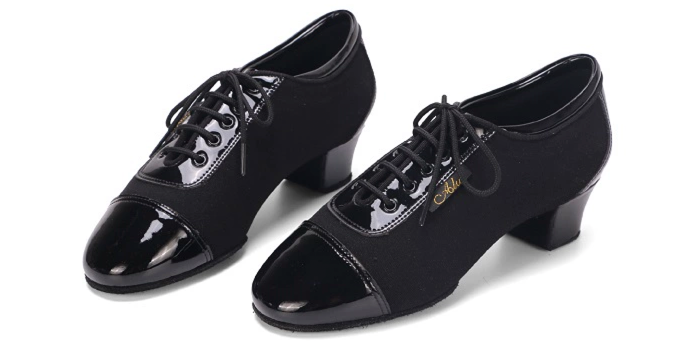 AILIANWU.L001BE BOYS LATIN SPLICING LEATHER DANCE SHOES