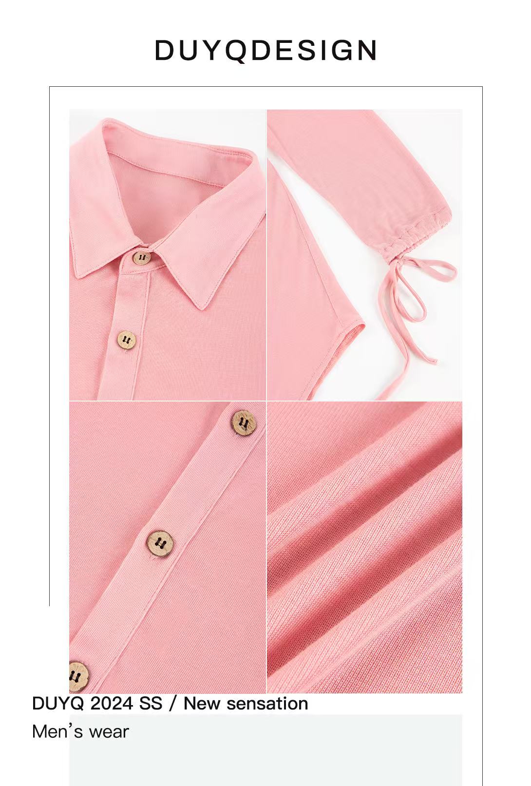 DUYQ.New Men-018 Classic Retro Loose Shirt - Men's Standard Latin Dance Practice Wear