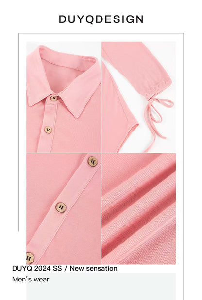 DUYQ.New Men-018 Classic Retro Loose Shirt - Men's Standard Latin Dance Practice Wear