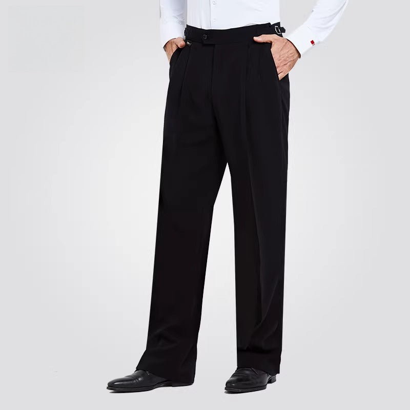 NY Fashion Men's Latin Ballroom Dance Loose Practice Competition Dance Pants 21106K
