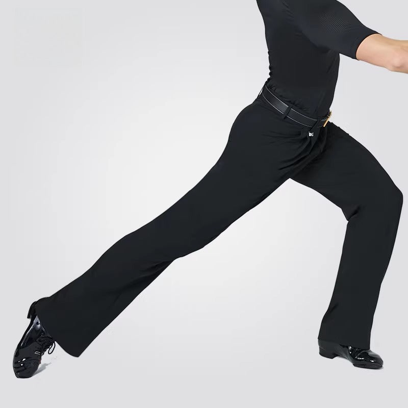 NY Fashion Men's Long Pants Latin Ballroom Dance Competition Practice Pants 21112K