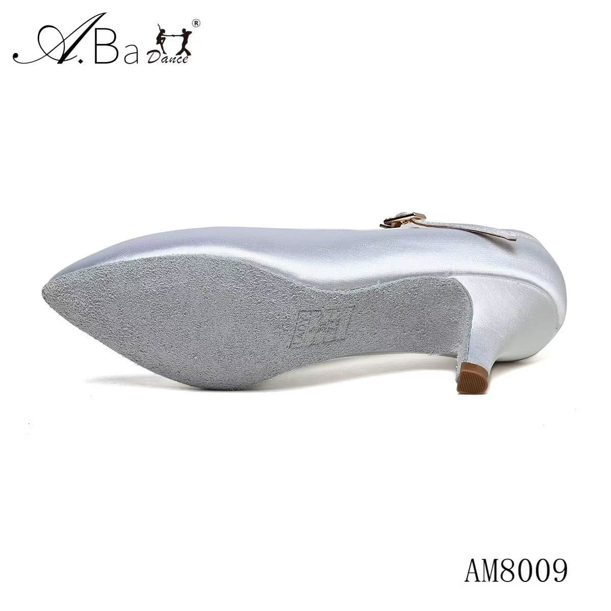 ABA DANCE.AM8009 Classic White Pointed Toe Women’s Modern Dance Shoes - Mine·Jas
