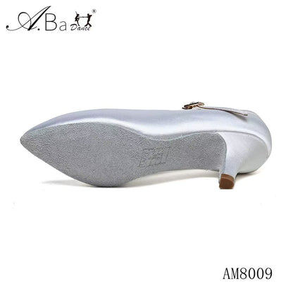 ABA DANCE.AM8009 Classic White Pointed Toe Women’s Modern Dance Shoes - Mine·Jas