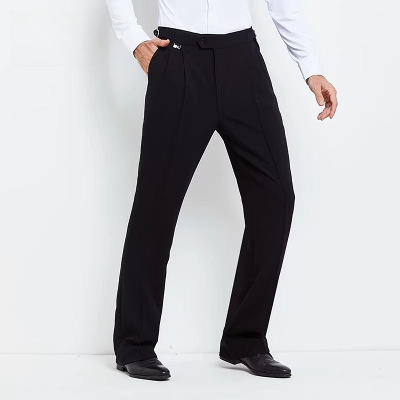 NY Fashion Men's Latin Ballroom Dance Loose Practice Competition Dance Pants 21106K