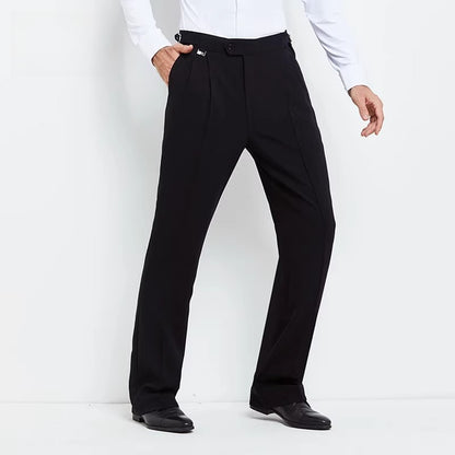 NY Fashion Men's Latin Ballroom Dance Loose Practice Competition Dance Pants 21106K