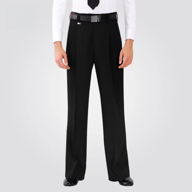 NY Fashion Men's Long Pants Latin Ballroom Dance Competition Practice Pants 21112K