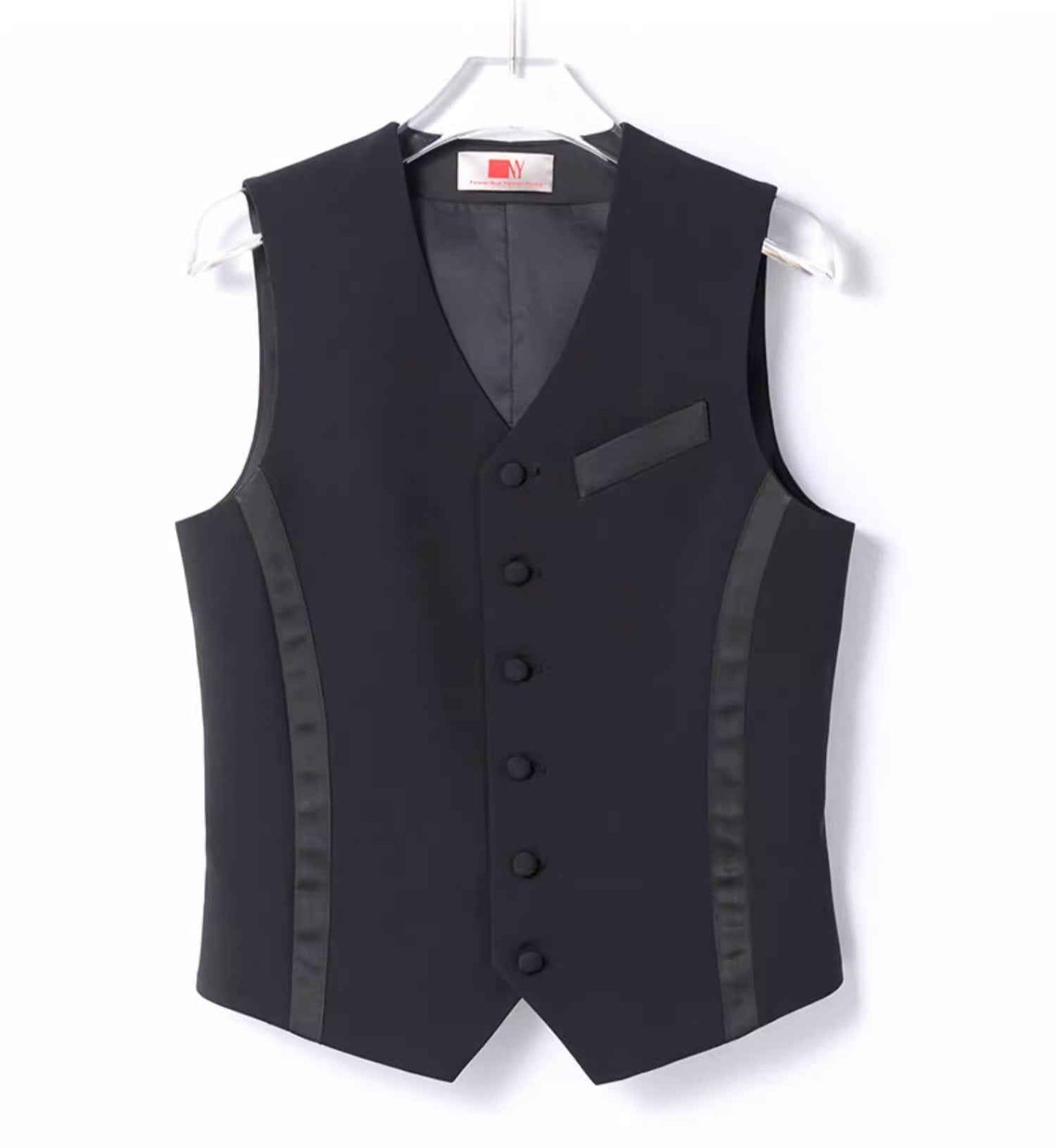 NY Fashion Ballroom Dance Men's Vest Waltz Adult Dance Performance Suit Practice Suit 21117MJ