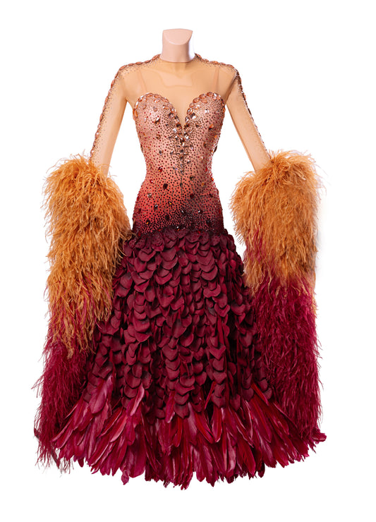 TID brand modern dance suit new women's dress ballroom dance skirt ballroom dance professional competition suit M1230A