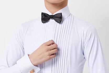 NY Fashion Pre- Teen Juvenile competition shirt Boys Latin Dance Performance Shirt Children's Competition One-piece Dance Top ET02