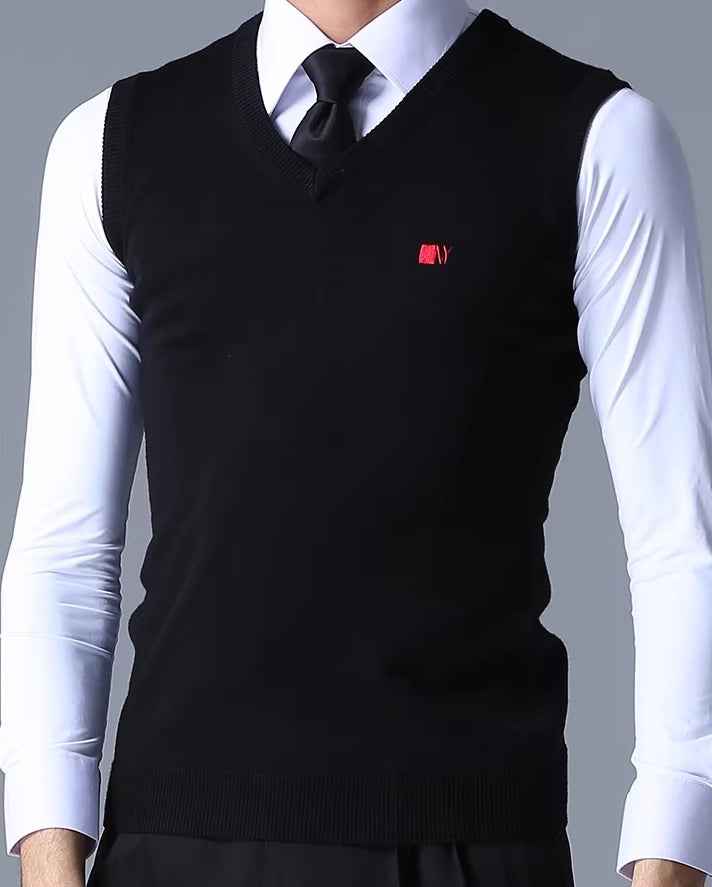 NY Fashion Ballroom Dance Top Latin Dance Vest Men's Wool Vest Practice Suit Dance Suit 16632SP-A