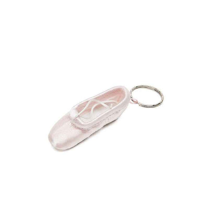 Handmade Mini Ballet Pointe Shoes Keychain Satin Dance Trinket