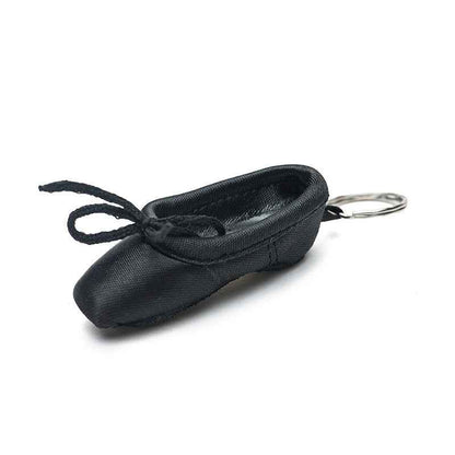 Handmade Mini Ballet Pointe Shoes Keychain Satin Dance Trinket