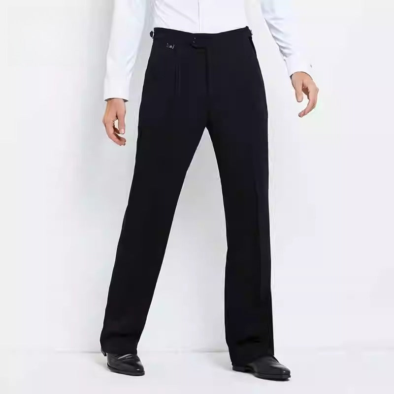NY Fashion Men's Latin Ballroom Dance Loose Practice Competition Dance Pants 21106K