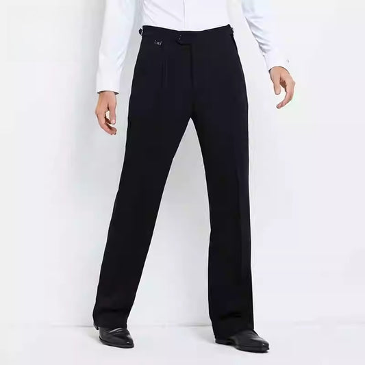 NY Fashion Men's Latin Ballroom Dance Loose Practice Competition Dance Pants 21106K