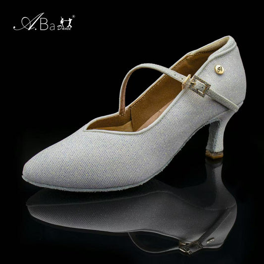 ABA DANCE.A8015 Silver Glitter Princess Style - Shiny & Elegant Royal Look