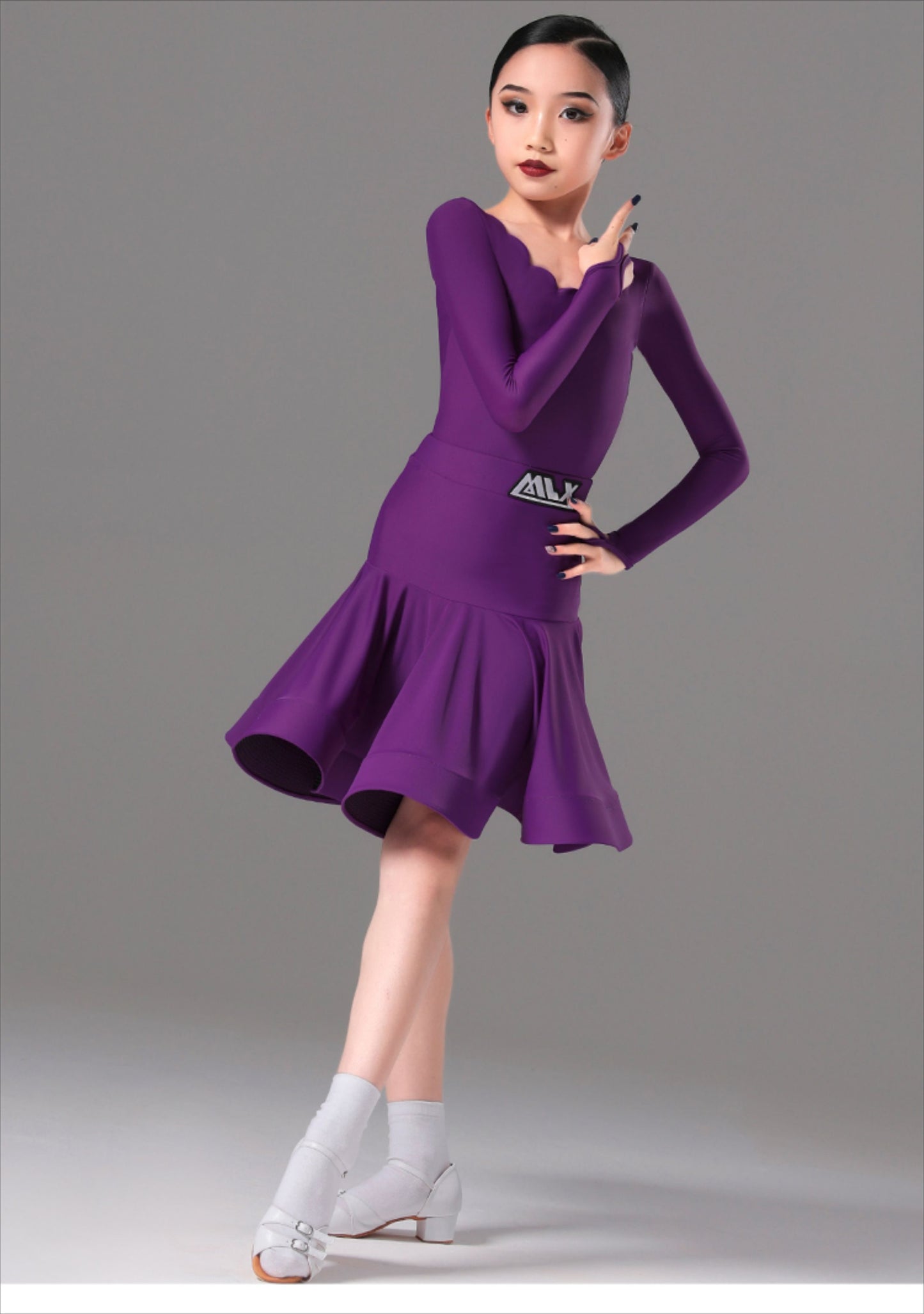 MLX8928 children's new national standard dance performance uniform Latin dance girls' competition grading regulations uniform competition level
