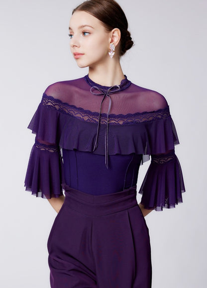 WD.Y486 Lace New Women's Top Ballroom smooth Dance Leotard