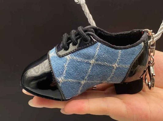 Mini Men's Latin Dance Shoe Keychain · Cute Dance Lover Gift