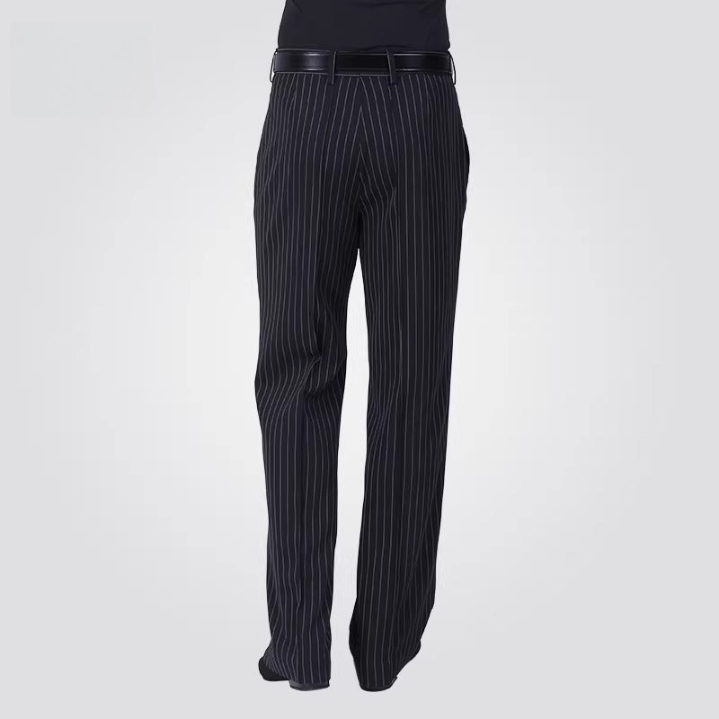 NY Fashion Men's Striped Competition National Standard Waltz Adult Dance Practice Pants 16555NK