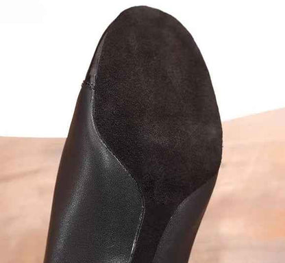 DRH-402 Boys' Latin Dance Shoes - Matte Cowhide & Patent Leather Combination