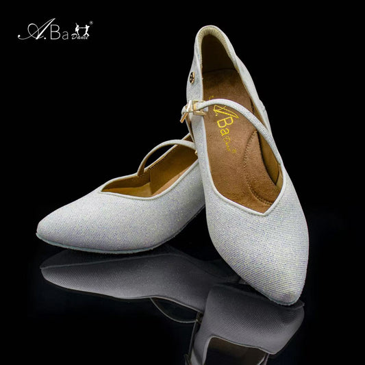 ABA DANCE.A8015 Silver Glitter Princess Style - Shiny & Elegant Royal Look