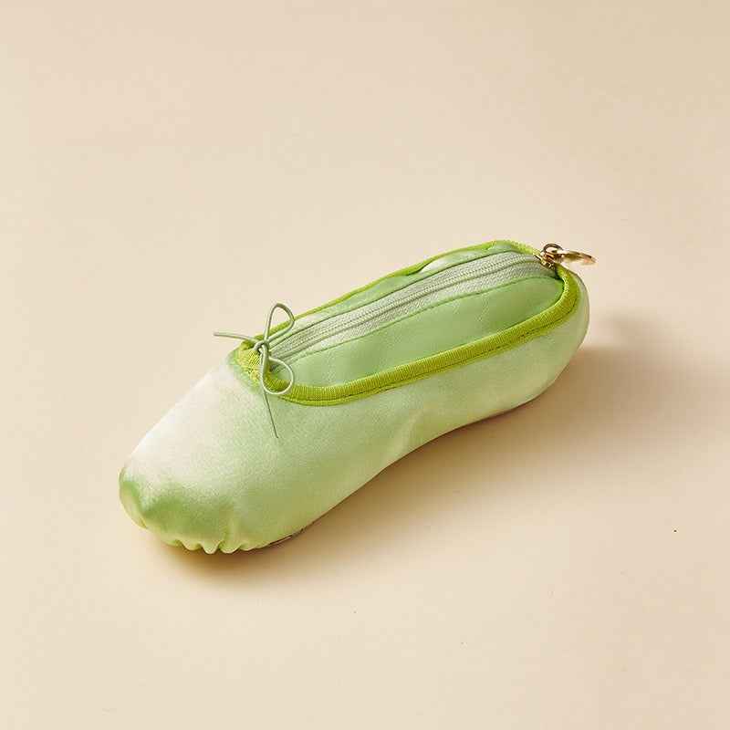 Description This adorable ballet pointe shoes shaped bag is handmade with soft, durable