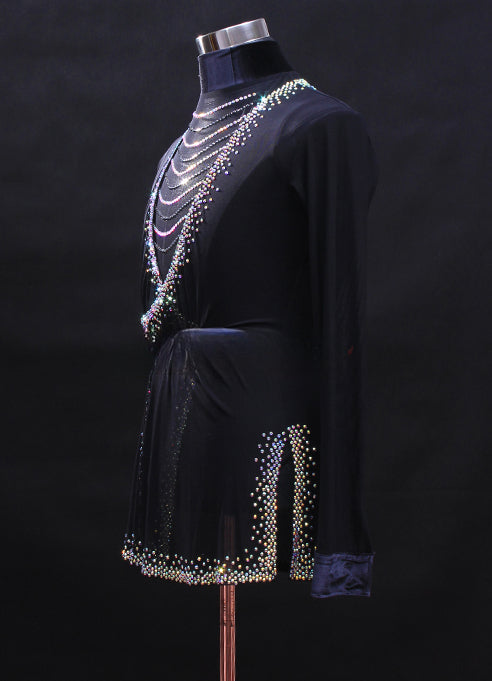 MINEJAS Men's Latin Dance Tops Customized Performance Clothes