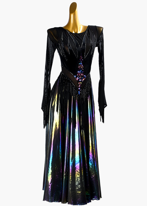 MINEJAS.S102 New black professional American modern performance dress