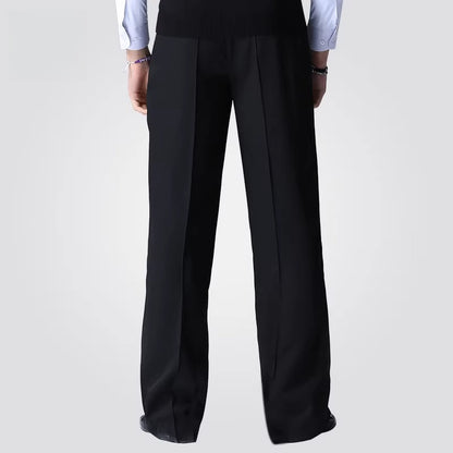 NY Fashion Men's Long Pants Latin Ballroom Dance Competition Practice Pants 21112K
