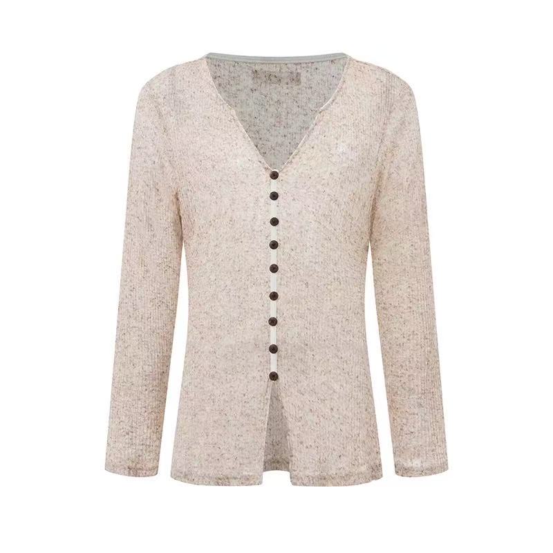 DUYQ.New Men-020 V-neck Long-sleeve Color-block Striped Top - Professional Men's Standard Latin Dance Practice Wear