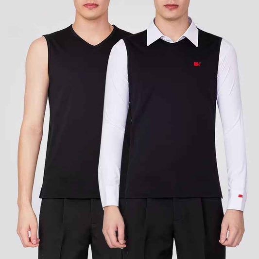 NY Fashion Men's V-Neck Vest Latin Dance Vest National Ball Dance Practice Suit Training Suit Men's 24134S