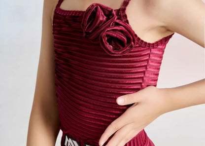 MLX 8212/8399 Children's Latin Dance Practice Suit Advanced Sense Children's Dance Training Performance Class Suit