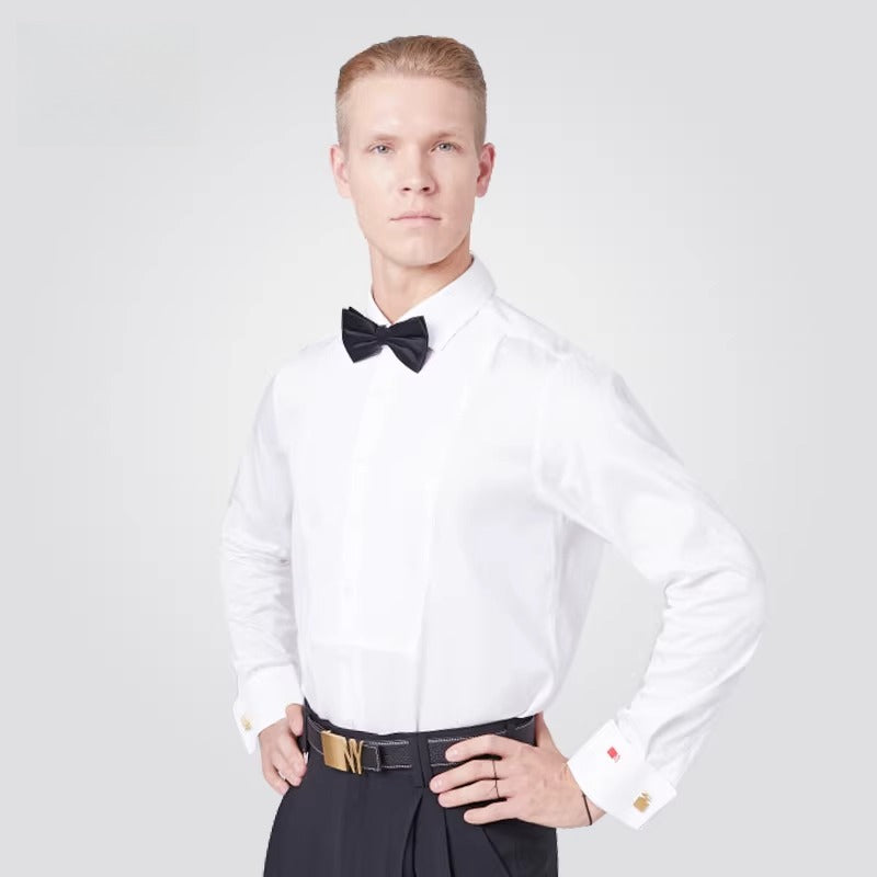 NY Fashion Men's Top Men's Dress Shirt Ballroom Dance Shirt 91009C
