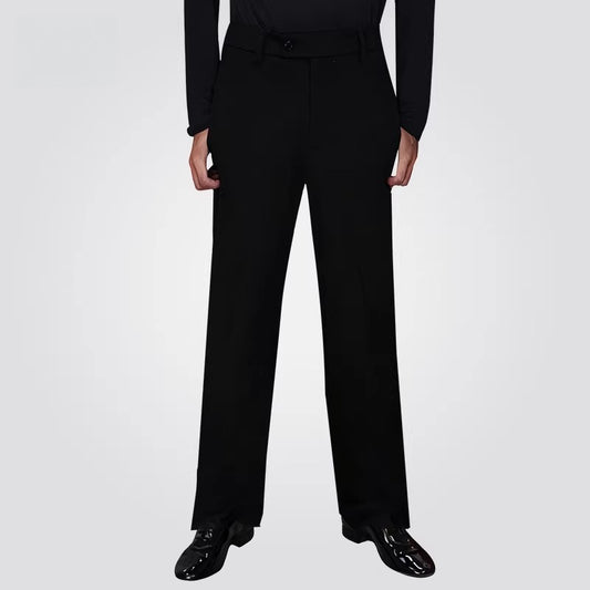 NY Fashion Men's Ballroom Dance Bottom Pants National Banner Dance Straight Pants Men's Practice Pants 25101K