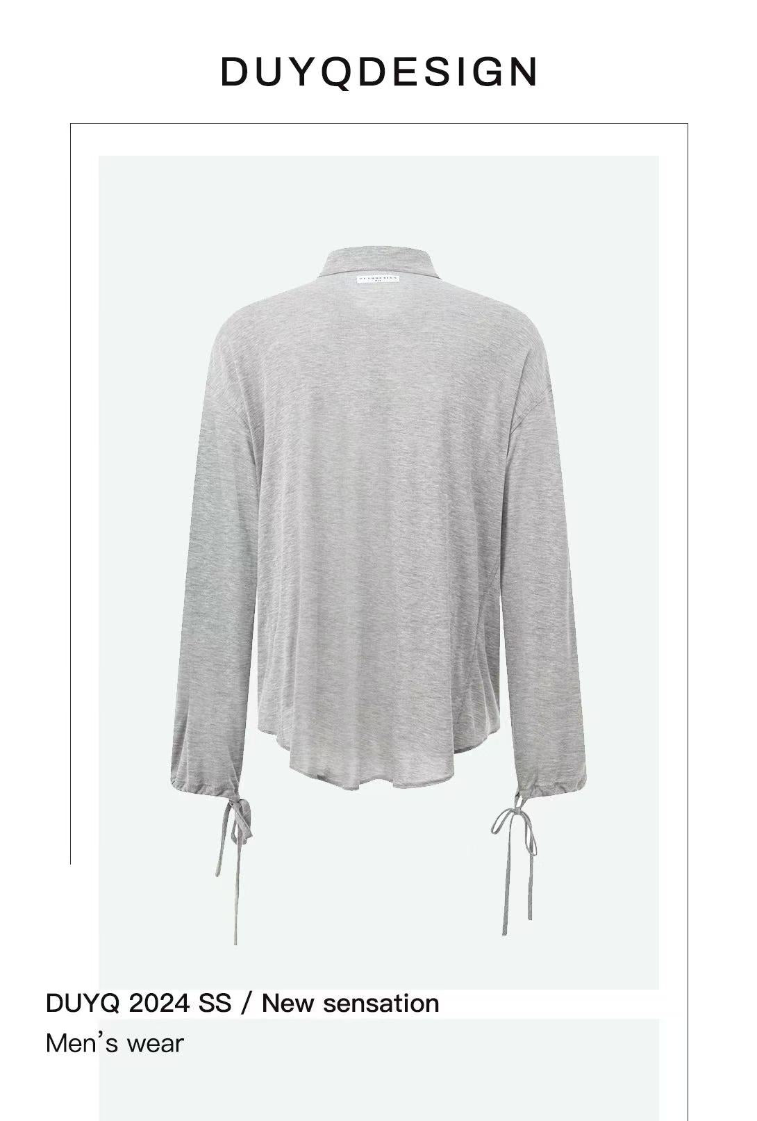 DUYQ.New Men-018 Classic Retro Loose Shirt - Men's Standard Latin Dance Practice Wear