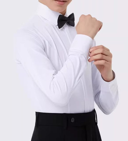 NY Fashion Pre-Teen Juvenile competition shirt no lines Boys Children's Competition Shirt Performance One-piece Top ET01-1