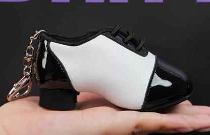 Mini Men's Latin Dance Shoe Keychain · Cute Dance Lover Gift