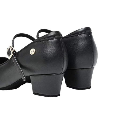 ABA.B002GE GIRLS BLACK BALLROOM STANDARD DANCE SHOES